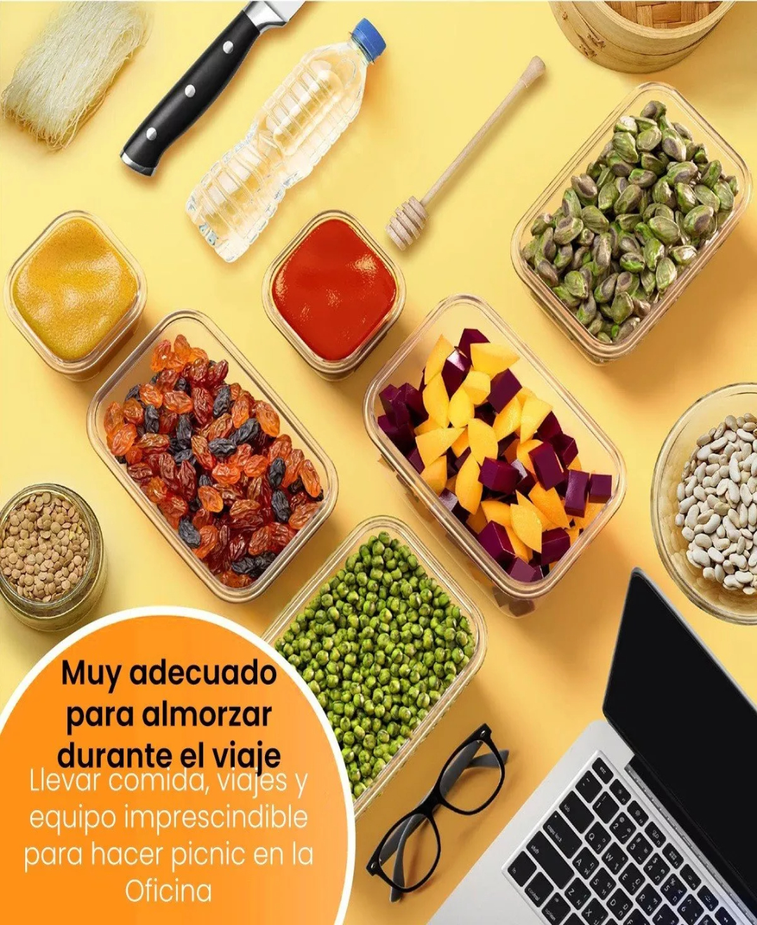 Juego De 42 Recipientes Herméticos De Almacenamiento Cocina