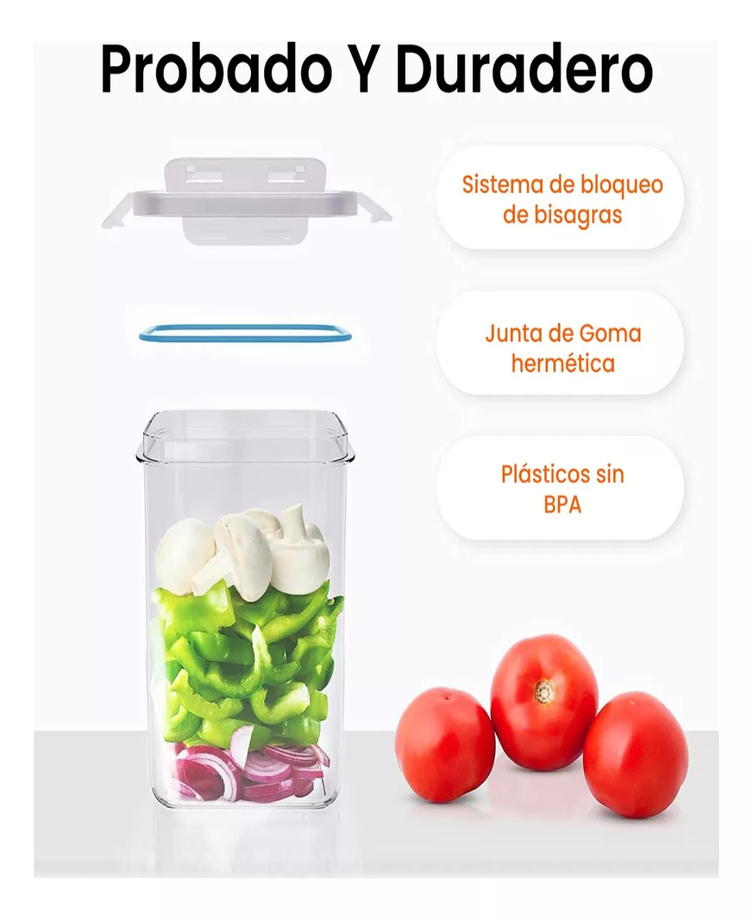 Juego De 42 Recipientes Herméticos De Almacenamiento Cocina