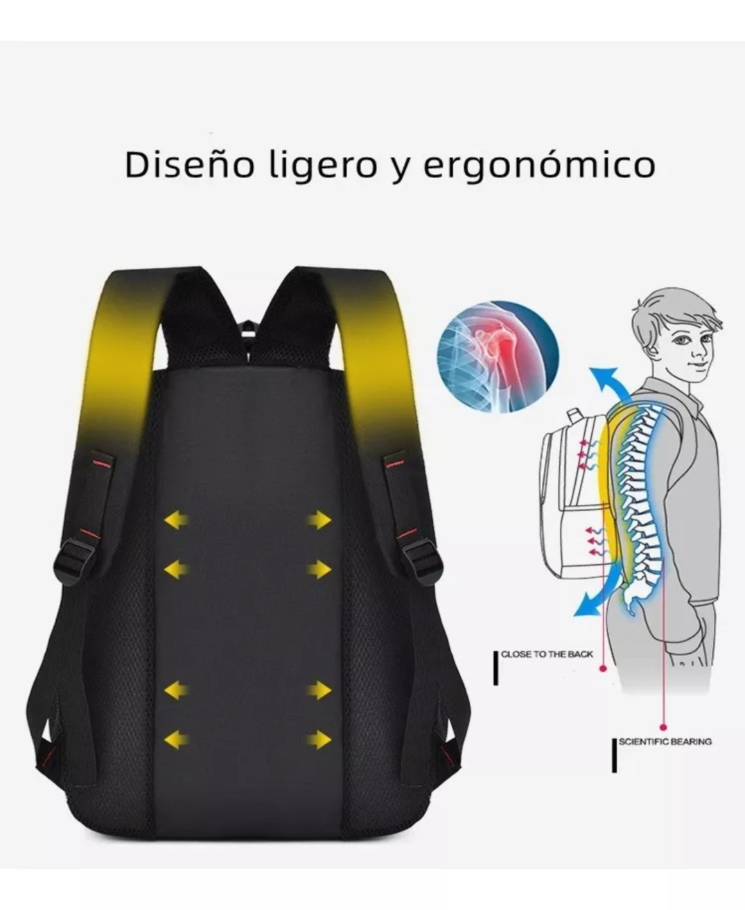 Mochila Antirrobo Mochila Impermeable Para Portátil De 15.6