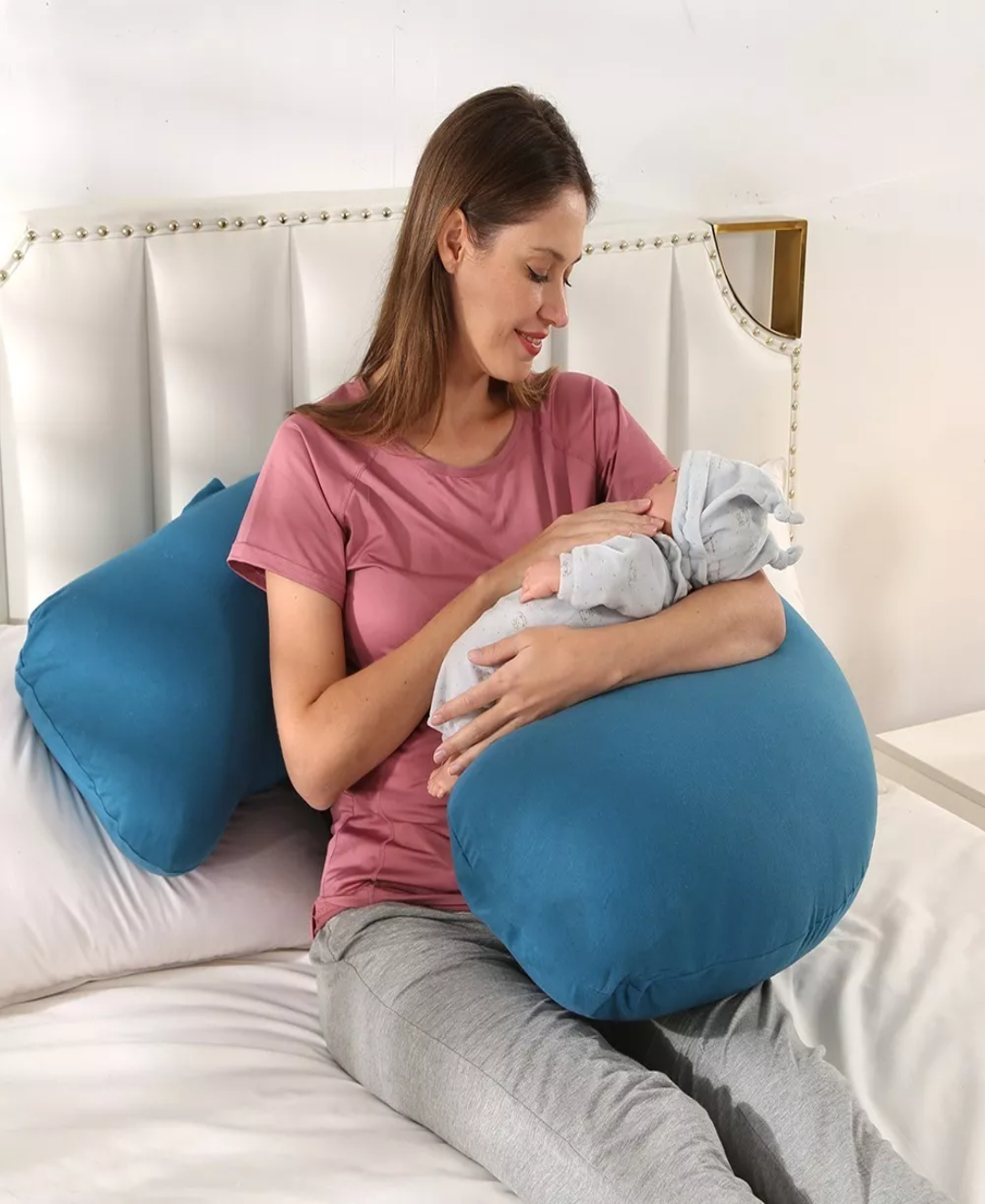 Almohada De Embarazada Lactancia Tipo J,multiusos,lavabl