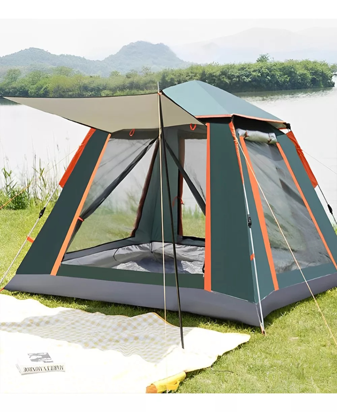 Tienda Casa Campaña Grandes Para Acampar 4-6persona215x215cm.