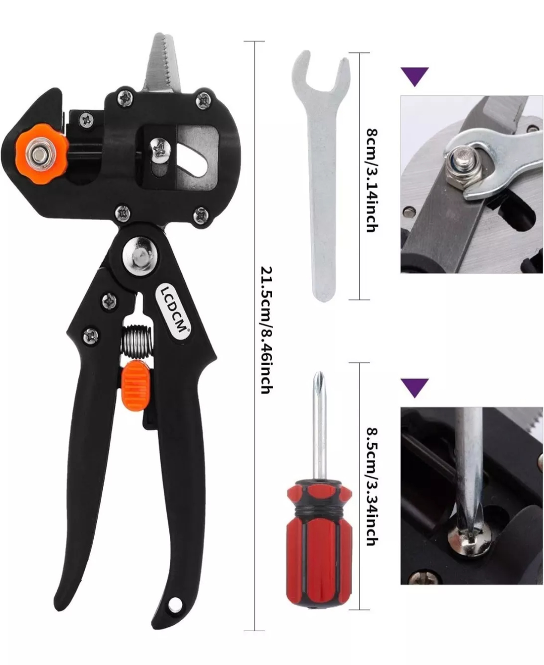 Pinzas Podadoras De Injertos Plantas Jardín Con Cinta D Goma