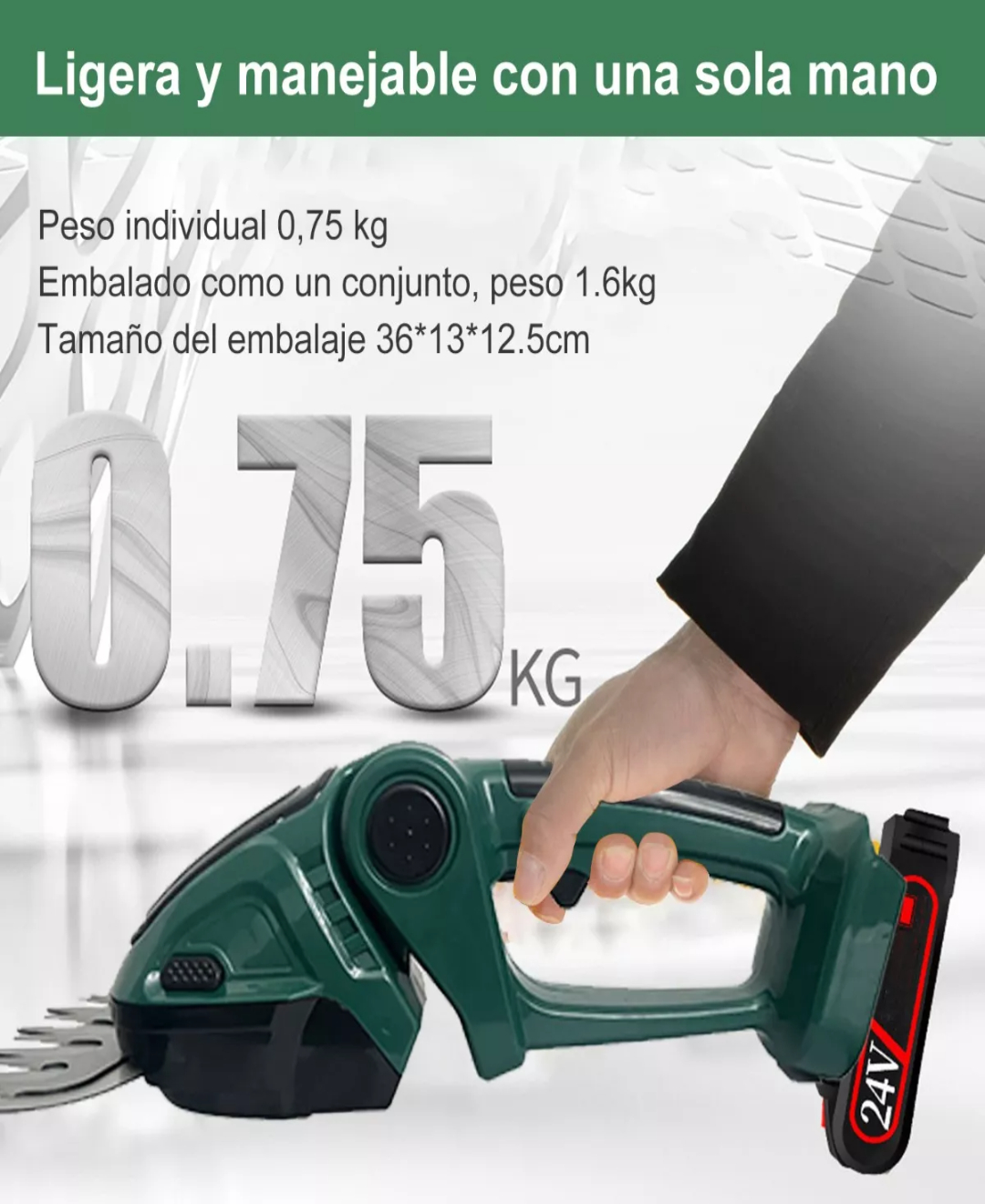 Cortasetos Eléctrico Portátiles Céspedes Y Arbustos Poda 24v.