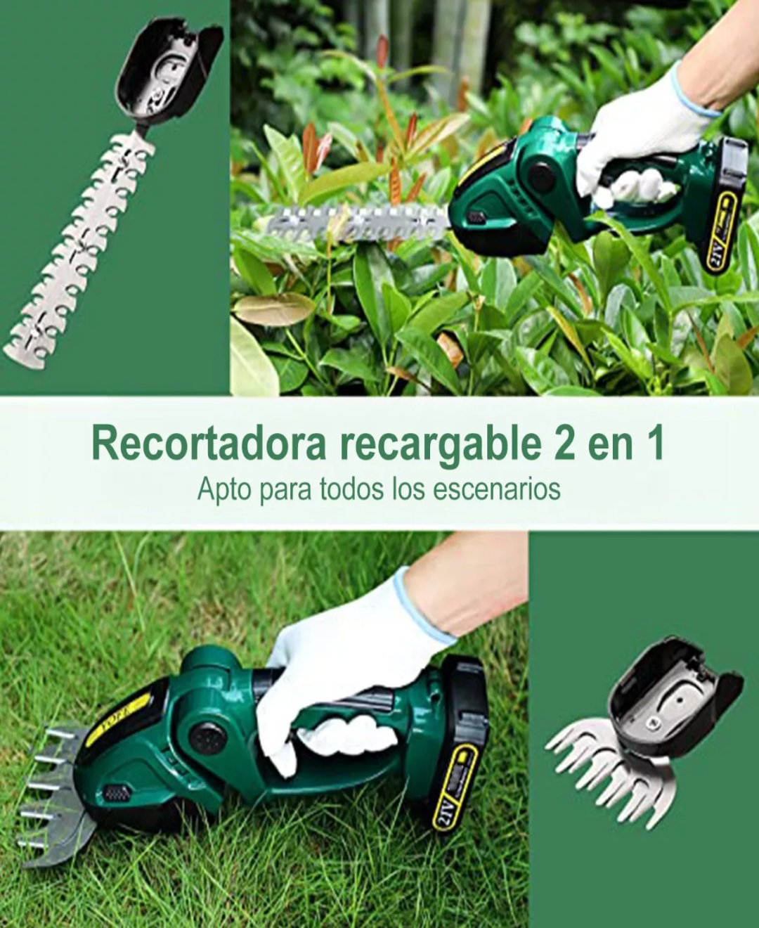 Cortasetos Eléctrico Portátiles Céspedes Y Arbustos Poda 24v.