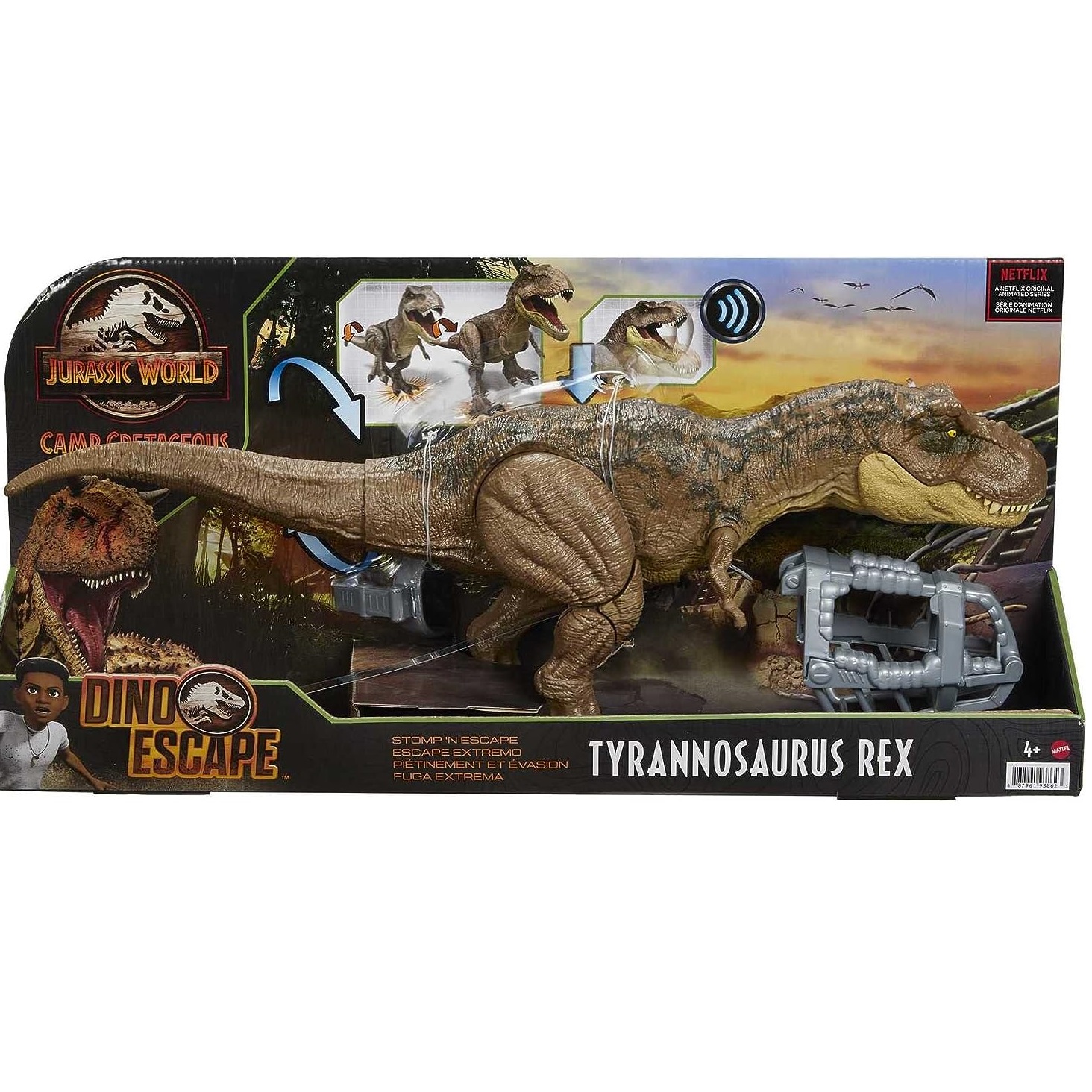 Tyrannosaurus Rex Jurassic Camp Cretaceous Dinosaur World Action with Stomping Motion 