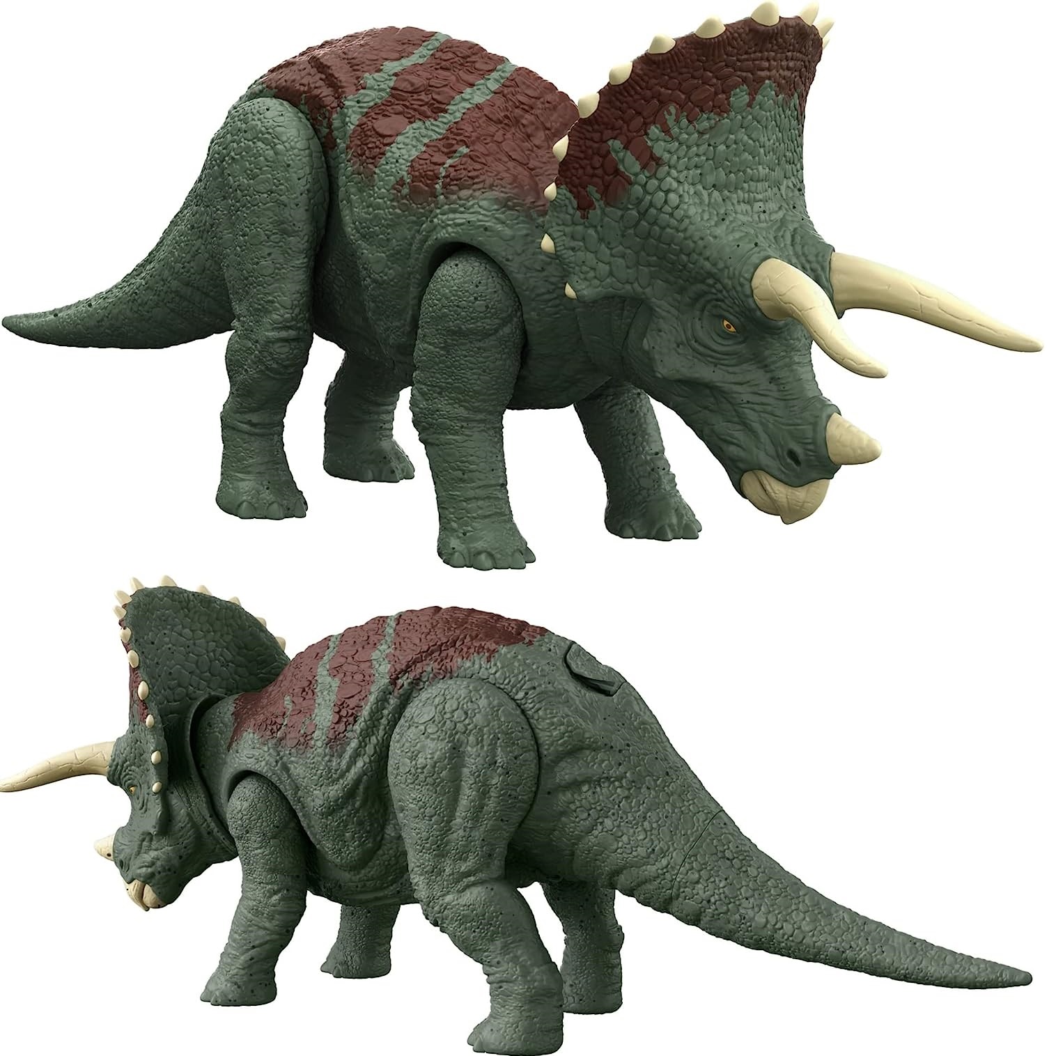 Triceratops Jurassic World Ruge y Ataca con Sonido y ataques Sorpresa