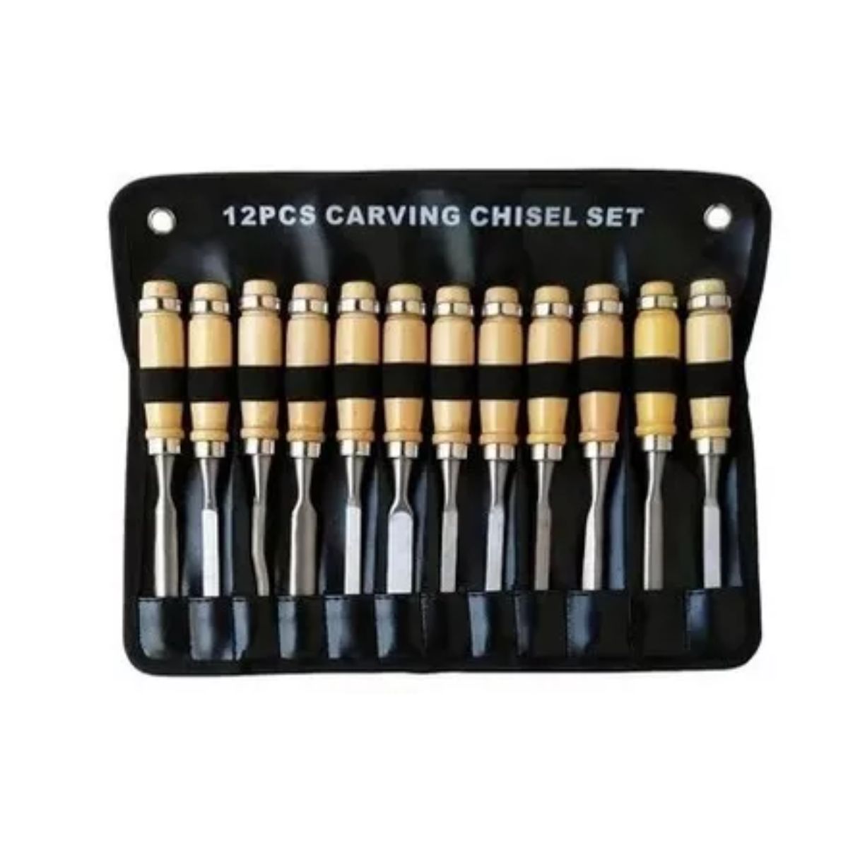 Cincel De Madera De Carpintero Cuchillo Para Tallar 12 Pzs Marron Claro