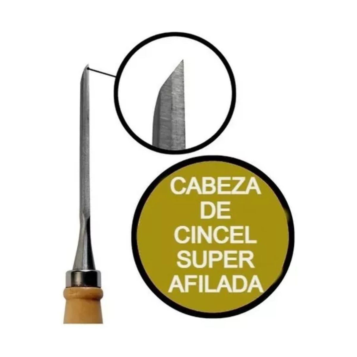 Cincel De Madera De Carpintero Cuchillo Para Tallar 12 Pzs Marron Claro
