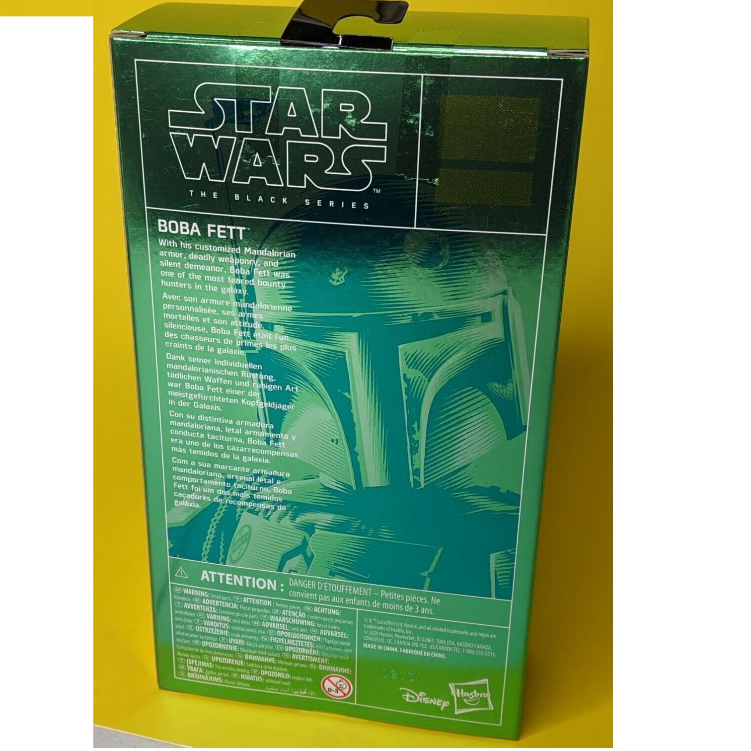 Boba Fett Carbonized Exclusivo Star Wars Black Series 6 HASBRO