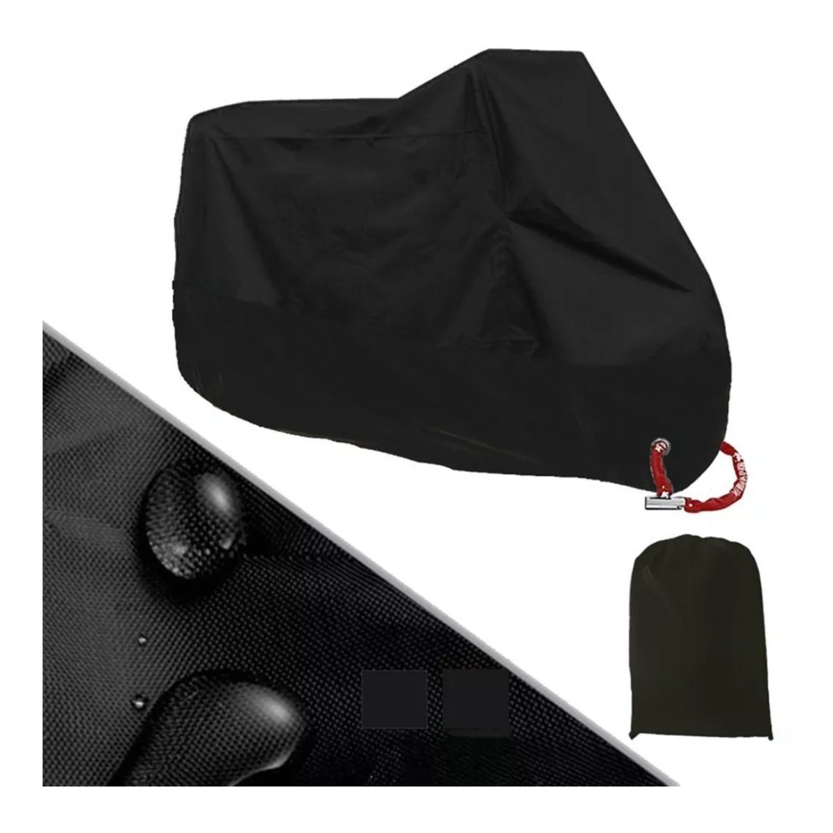 Funda Motocicleta impermeable contra UV Negra