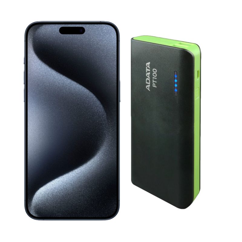 iPhone 15 Pro Max 256GB Azul E-SIM Desbloqueado + Power Bank 10,000mah