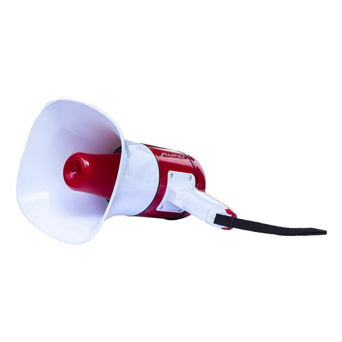 Megáfono Mitzu MEG-650RD recargable 20w 700mts blanco con rojo.
