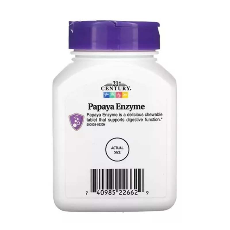 Enzimas Papaya Century 21st Digestivas 100 Capsulas