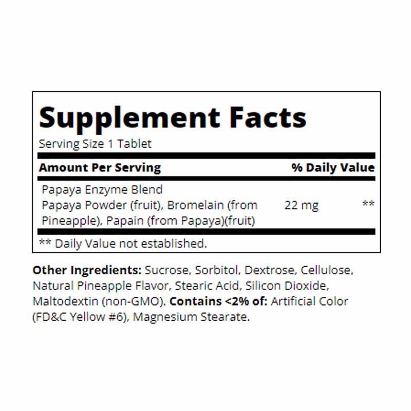 Enzimas Papaya Century 21st Digestivas 100 Capsulas