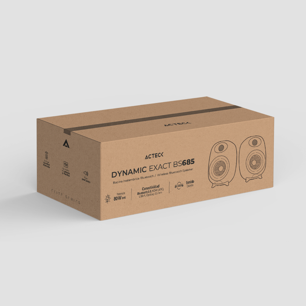 Bocinas Dynamic Exact Bs685 Bluetooth 5.0 + Rca + 80w Acteck