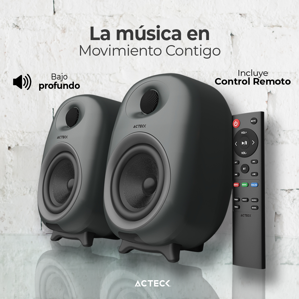 Bocinas Dynamic Exact Bs685 Bluetooth 5.0 + Rca + 80w Acteck