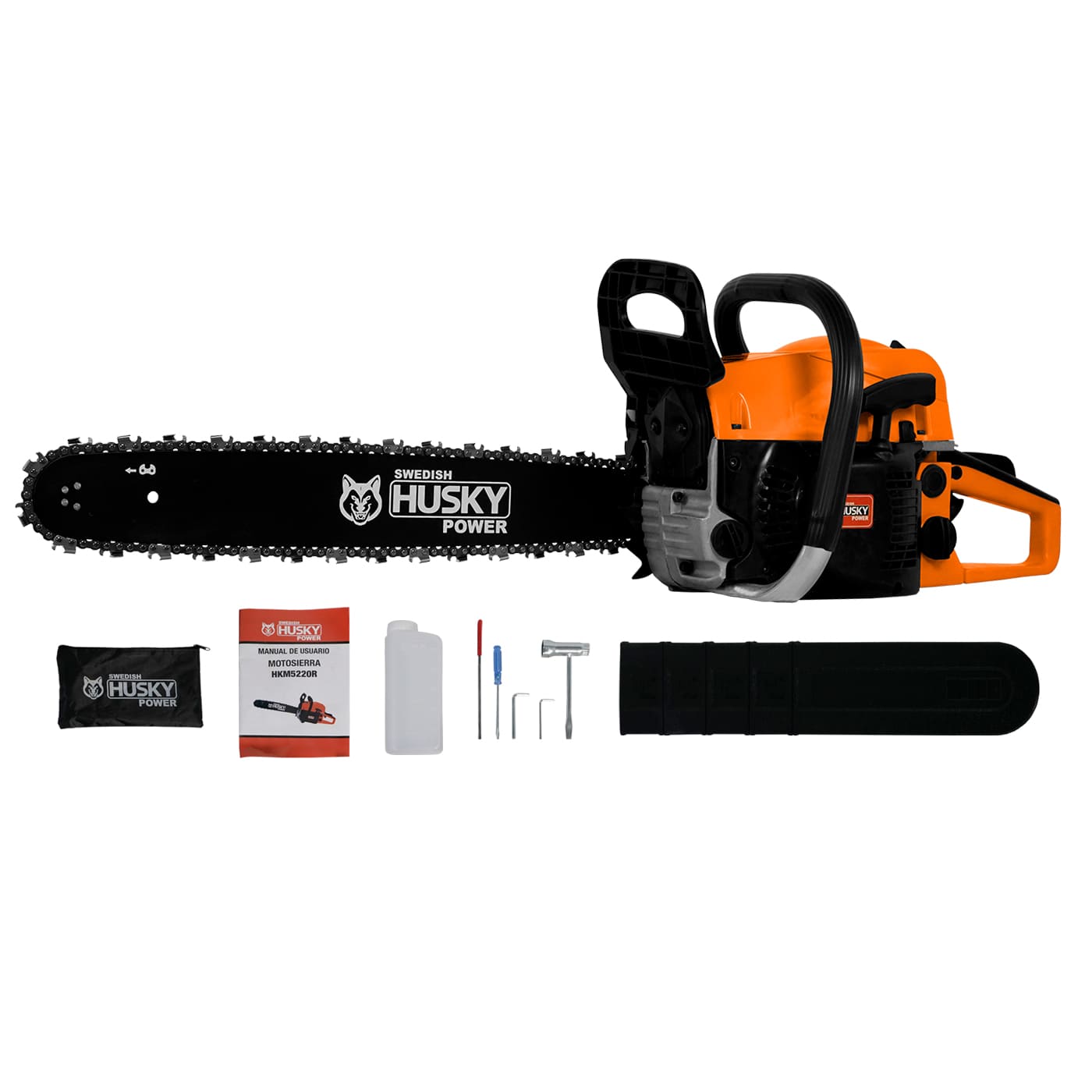MOTOSIERRA SWEDISH HUSKY POWER 52CC C/BARRA DE 20 PULGADAS