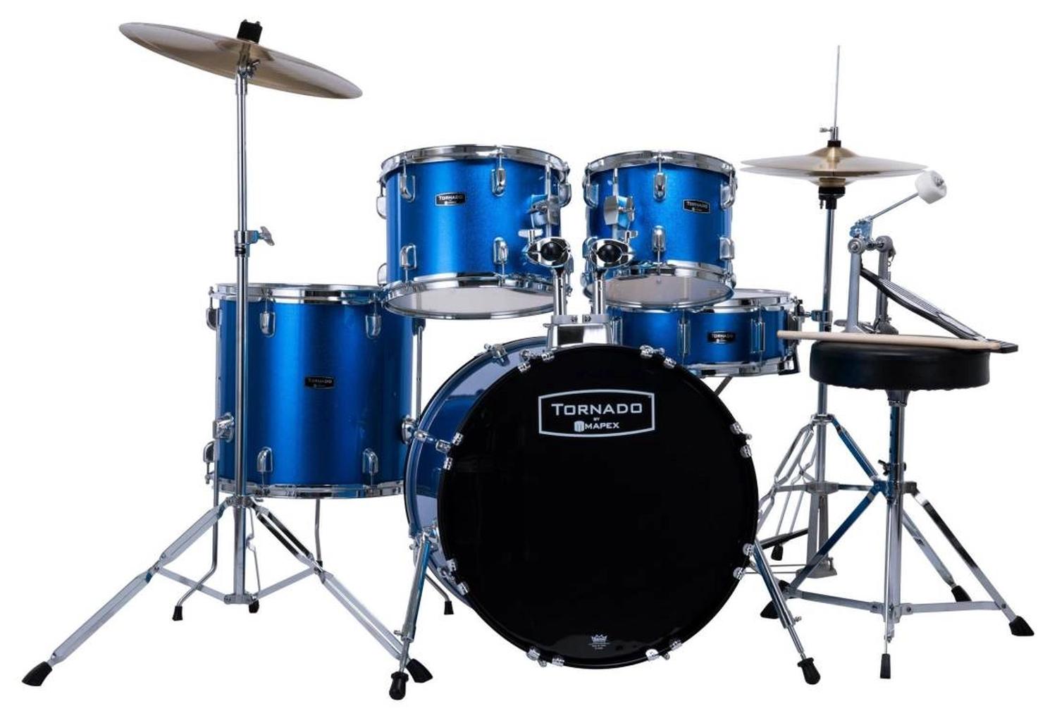 Mapex Tornado Tnd5254tcns Bateria completa Bright Blue Sparkle