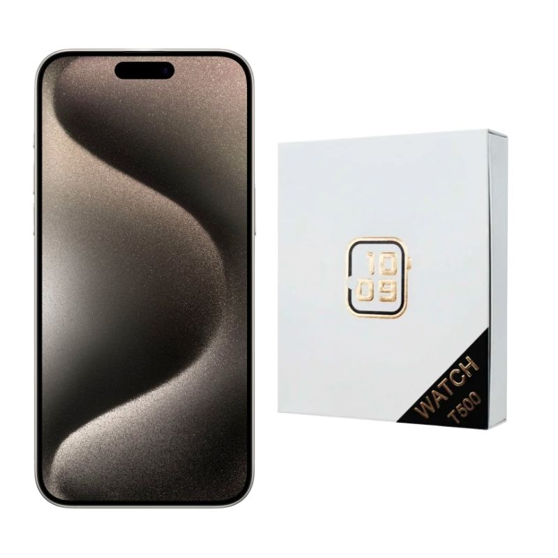 iPhone 15 Pro Max 256GB Dorado E-SIM Desbloqueado + Reloj Genérico