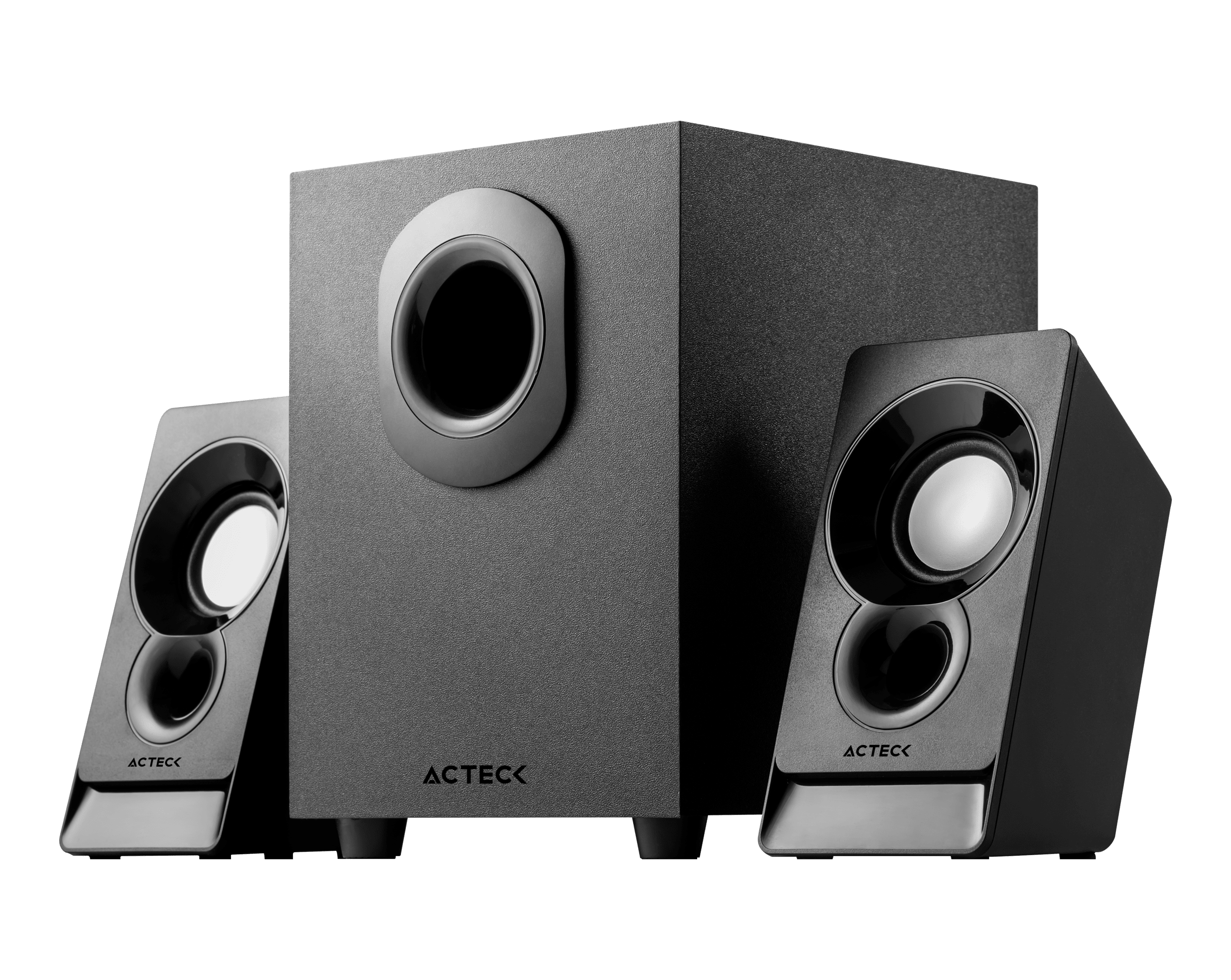 Sistema De Sonido Elant Act As470 2.1 Ch Subwoofer Alambrico Acteck