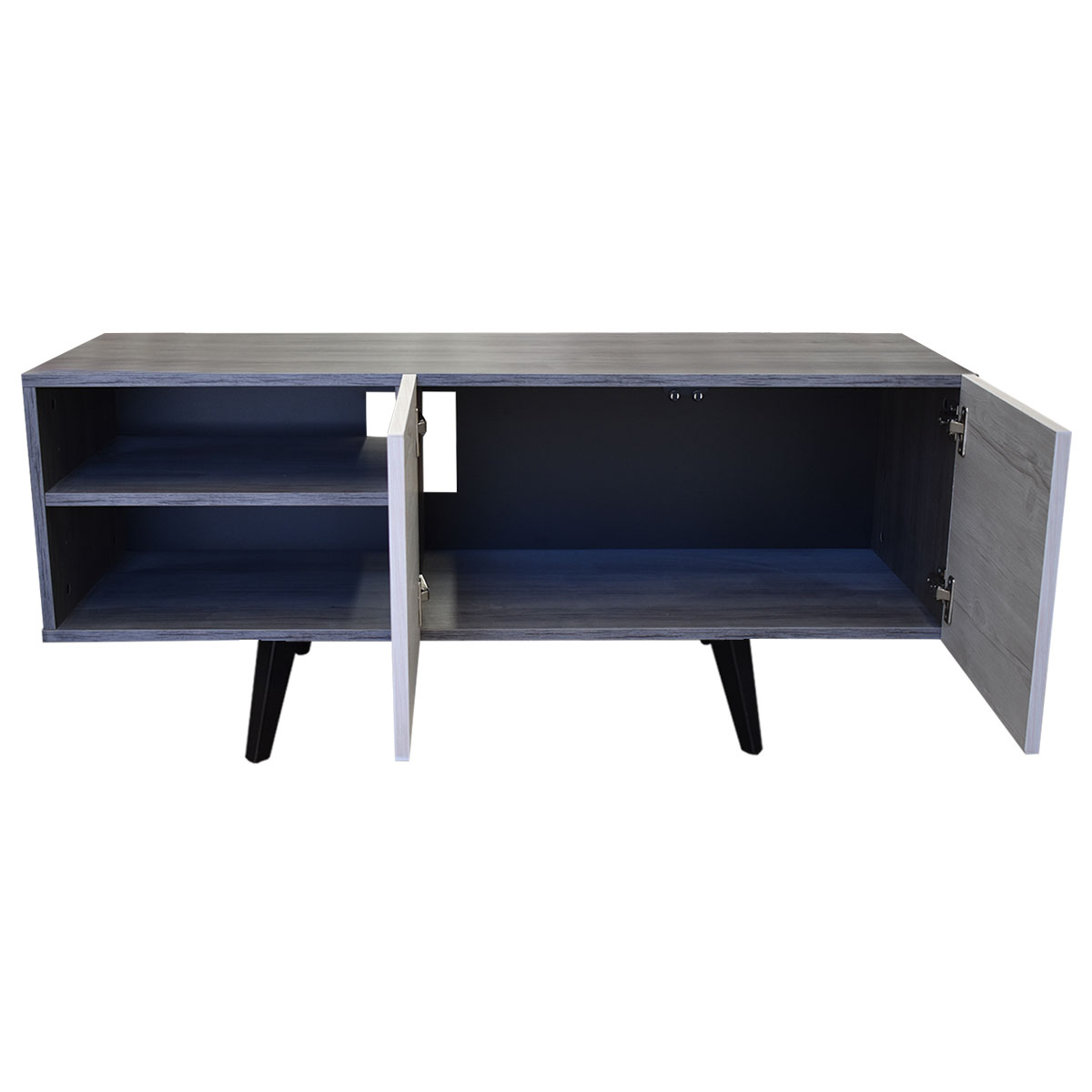 Mueble para TV de 50" Suecia Elegante y Minimalista Hogare Gris Blanco