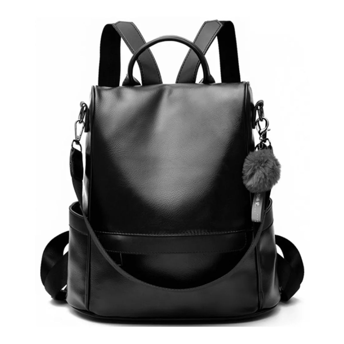 Mochila mujer anti robo negra