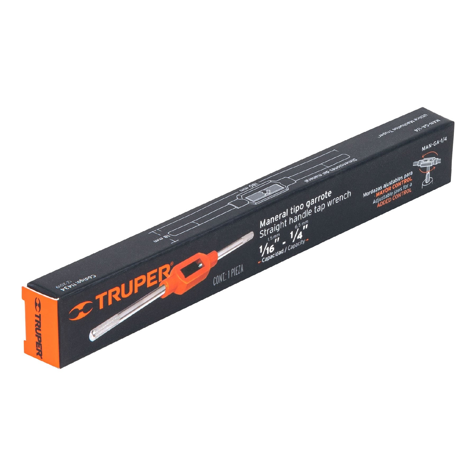 MANERAL TIPO GARROTE PARA MACHUELO 1/4", TRUPER 11434