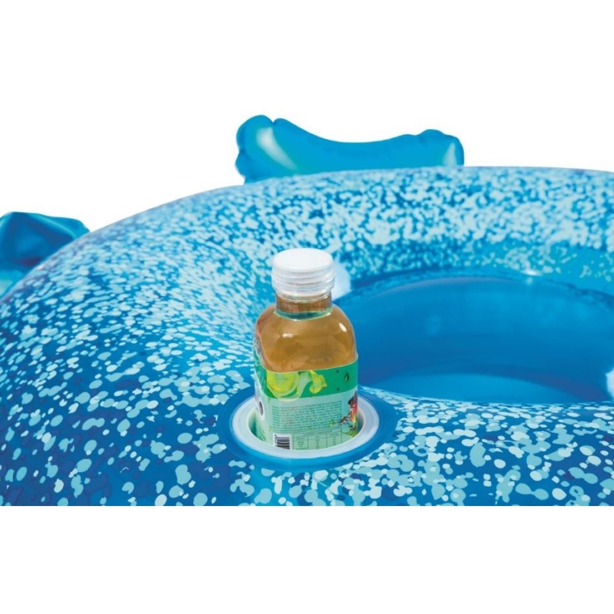 Flotador montable pavo real 1.98 metros x 1.64 metros color azul caja (1)