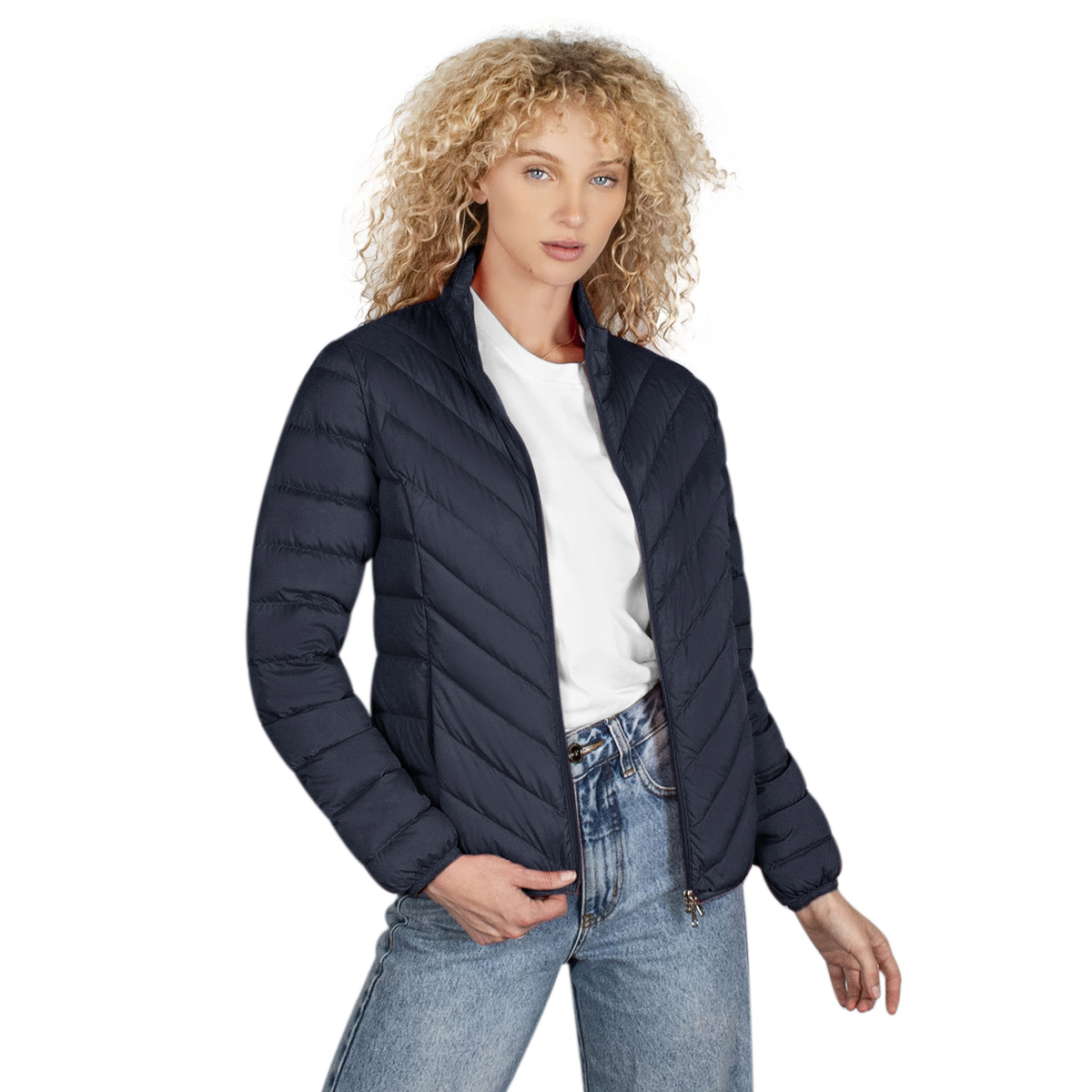 Chamarra Corta Mujer Greenlander De Pluma Pol8761