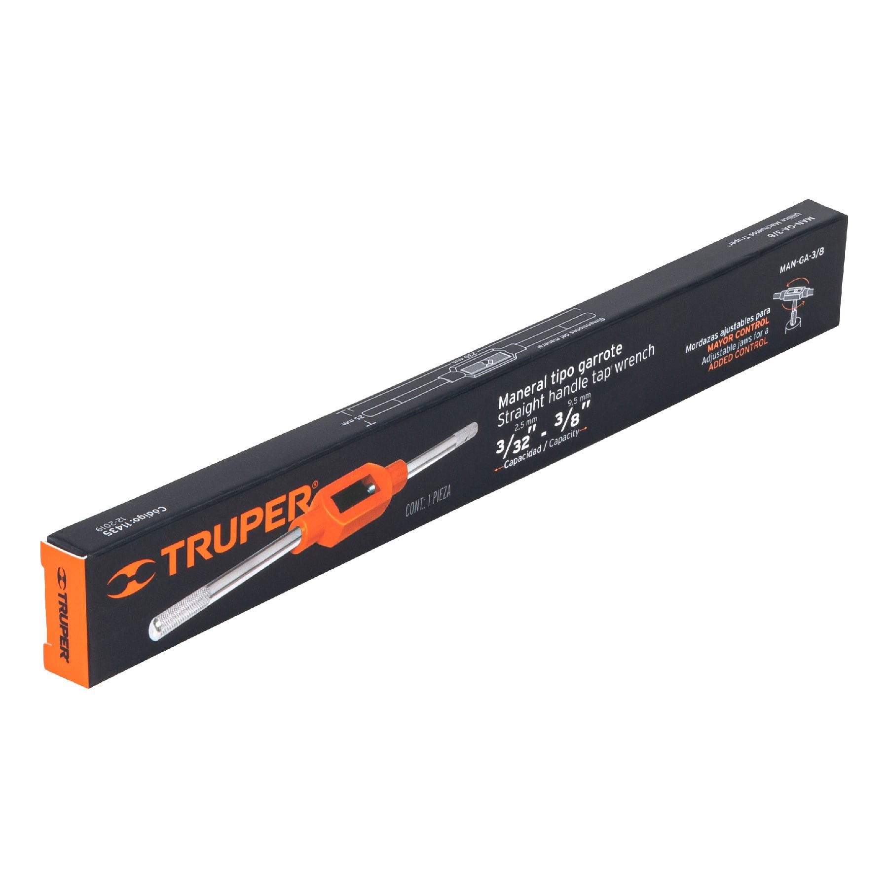 MANERAL TIPO GARROTE PARA MACHUELO 3/8", TRUPER 11435