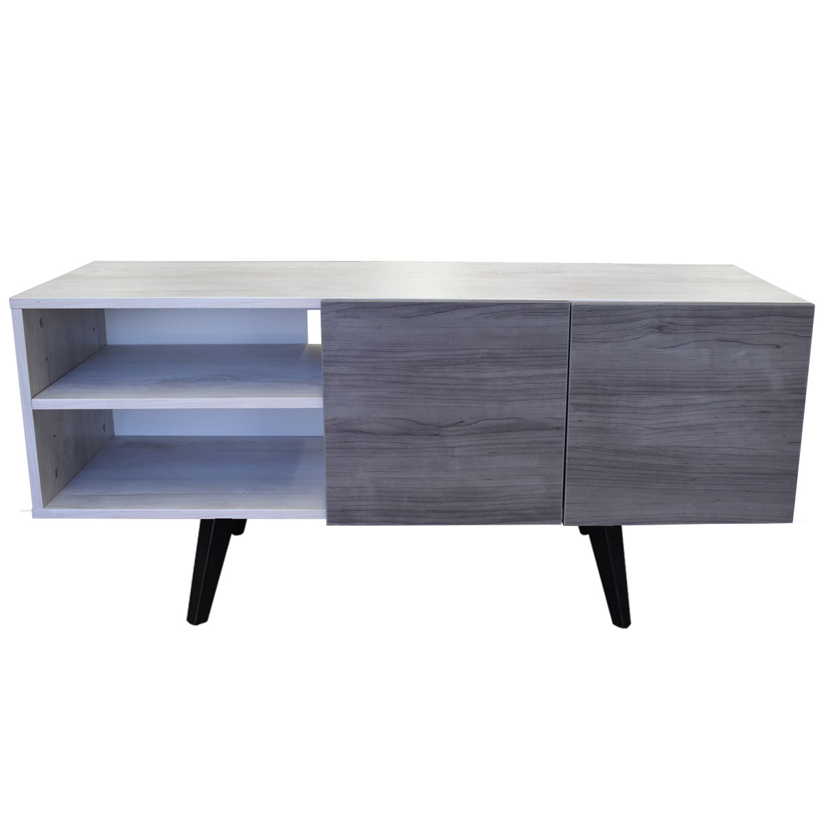  Mueble para TV de 50" Suecia  Elegante y Moderno Hogare  Blanco Gris 
