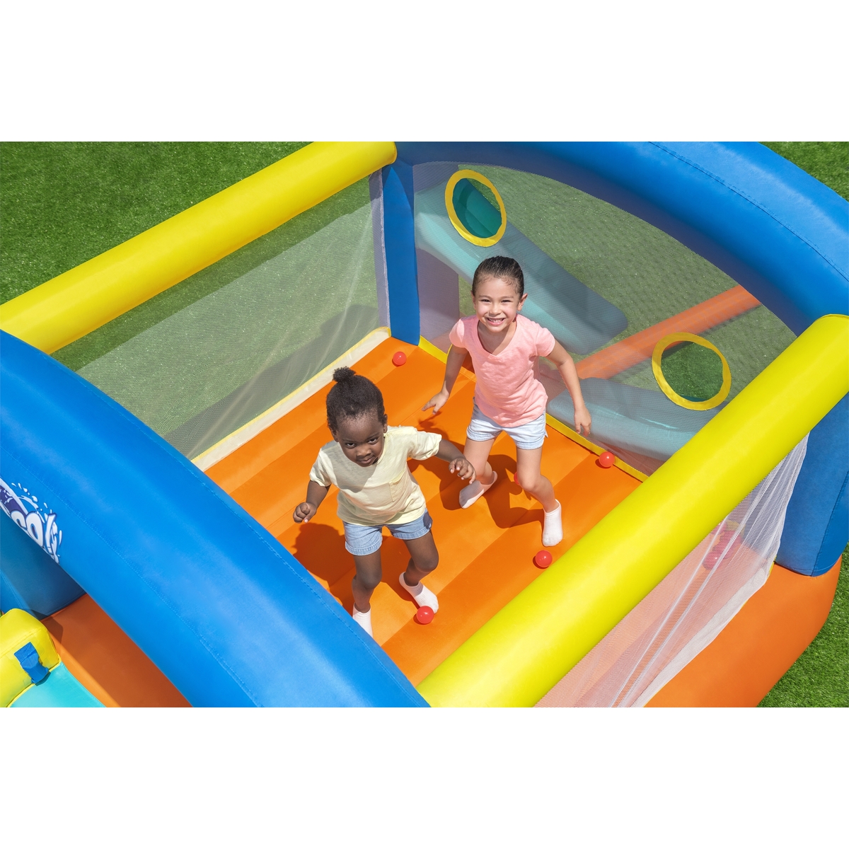 Brincolin Inflable 3 a 6 años con pelotas bomba de inflar incluida 2.89 metros x 2.13 metros x 1.73 metros caja (1)