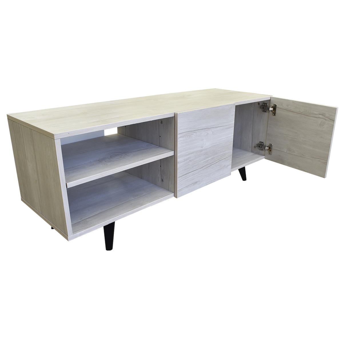  Mueble para TV de 50" Suecia   Minimalista y Practico Hogare Blanco Nordico