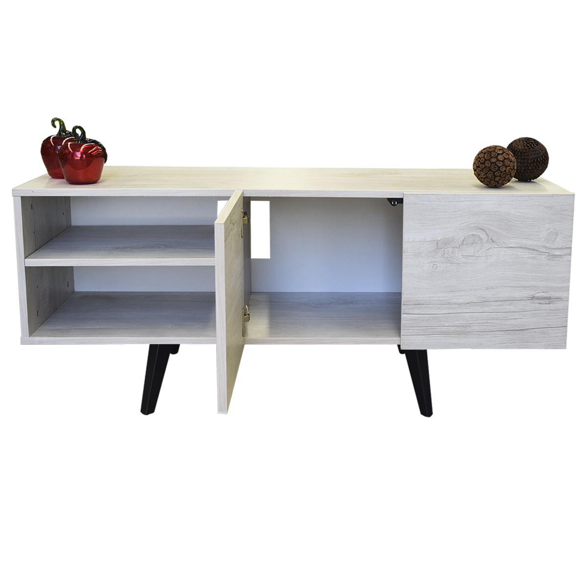  Mueble para TV de 50" Suecia   Minimalista y Practico Hogare Blanco Nordico
