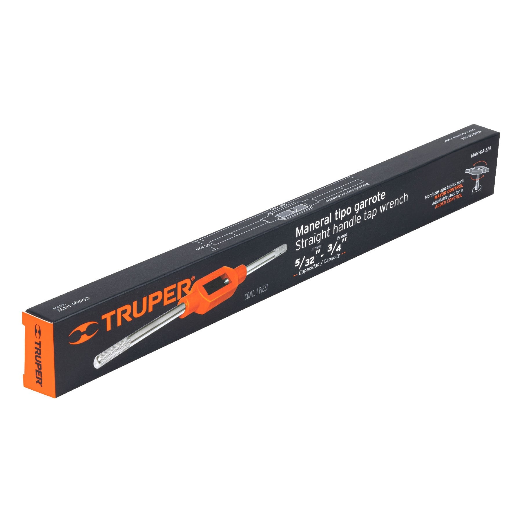 MANERAL TIPO GARROTE PARA MACHUELO 3/4", TRUPER 11437