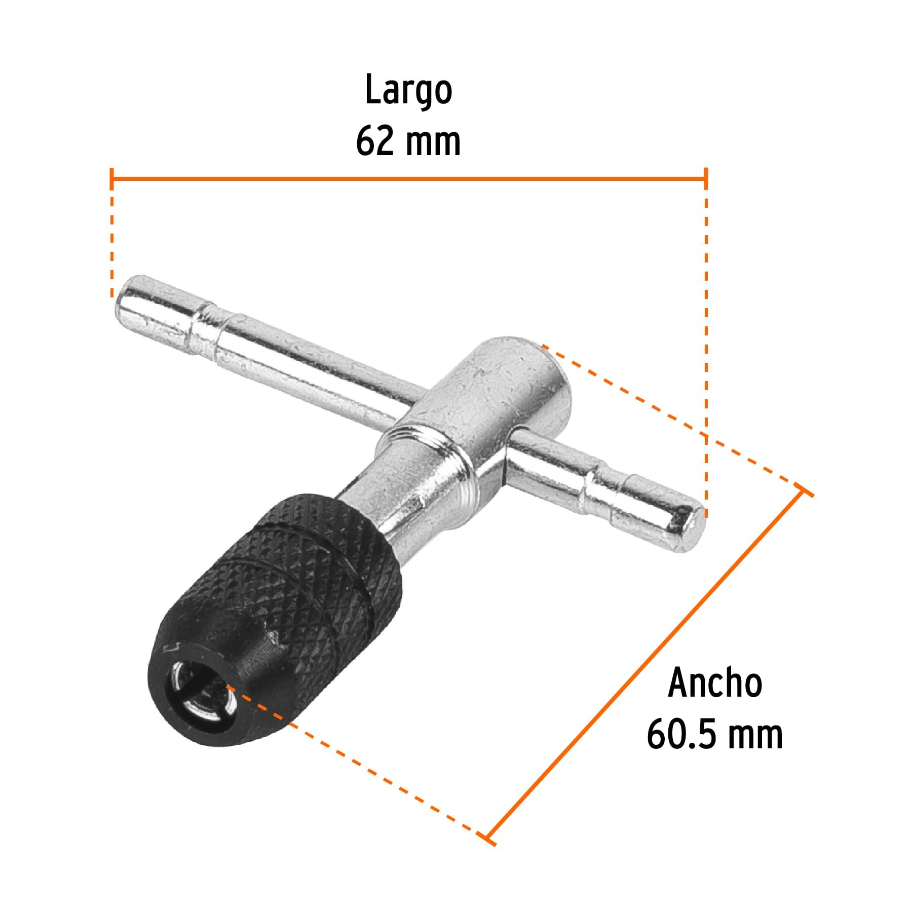 MANERAL EN T PARA MACHUELO 3/16", TRUPER 11438