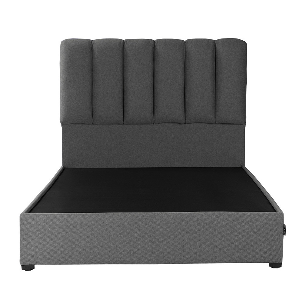 Colchón Matrimonial Spring Air LeMans con Cabecera Dicasa Kami y Base Cama Orleans Gris