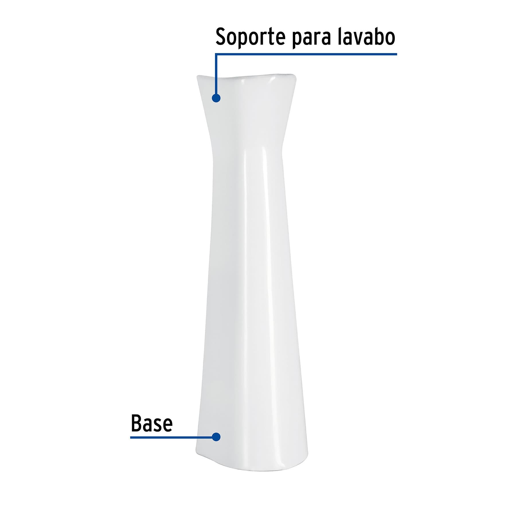 PEDESTAL CERÁMICO PARA LAVABO, BLANCO, FOSET 44005