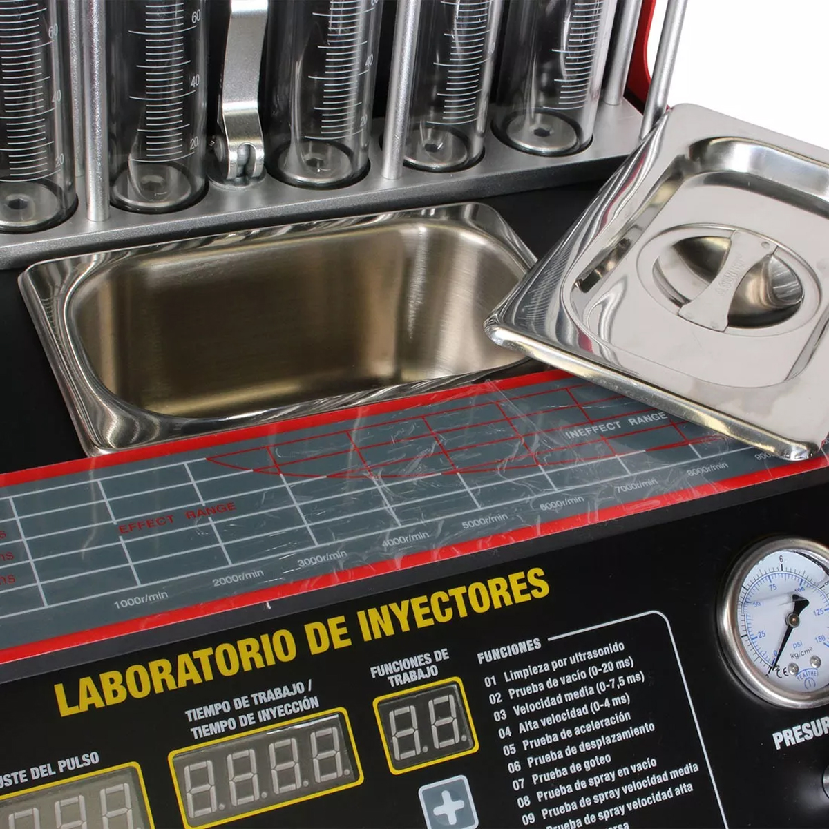 Laboratorio De Inyectores Diferentes Pruebas MIKELS