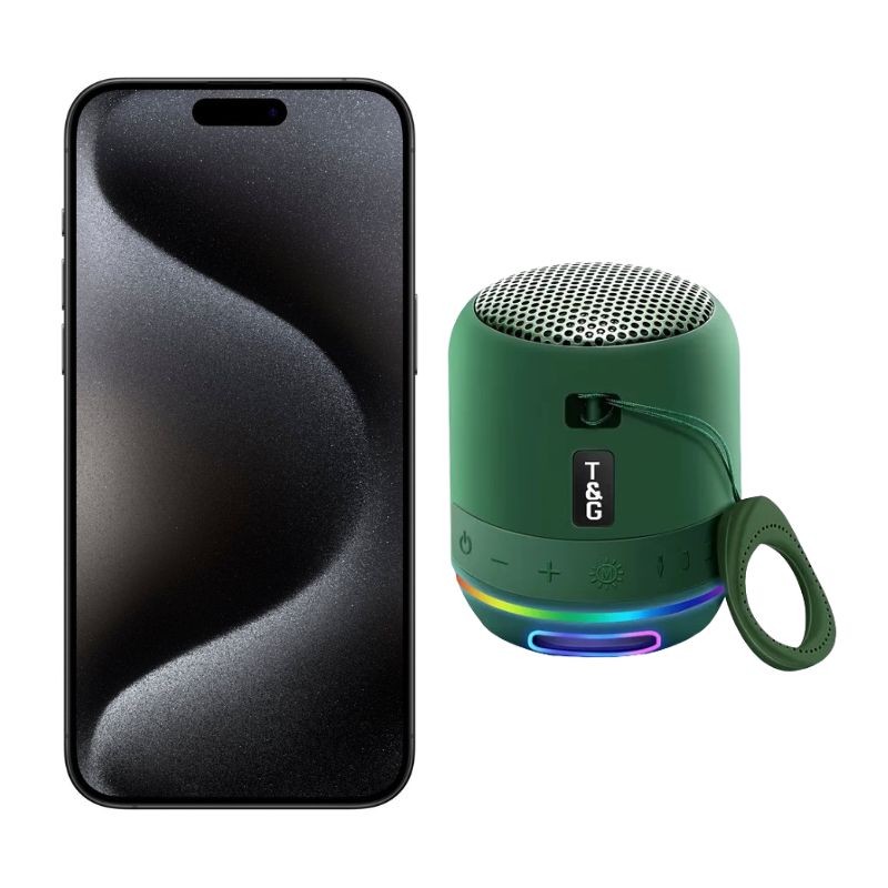 iPhone 15 Pro Max 256GB Gris E-SIM Desbloqueado + Mini Bocina