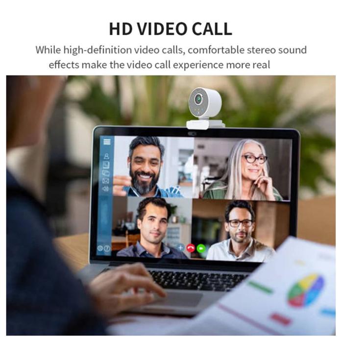 Venta de WebCam AutoTracking MXWEH-001-18 Full HD USB AutoTracking AutoFocus 1920x1080px 2MP Plástico Blanco,  HumyCam