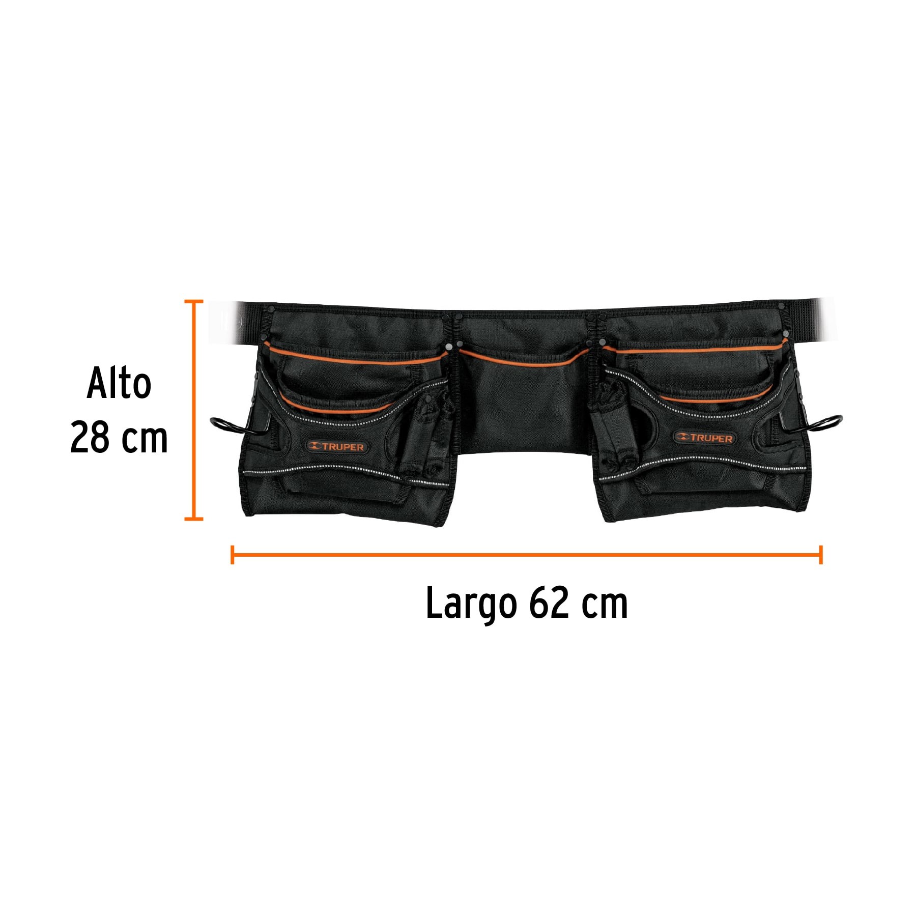 PORTA HERRAMIENTAS DE POLIÉSTER, 20 COMPARTIMENTOS, TRUPER 15314