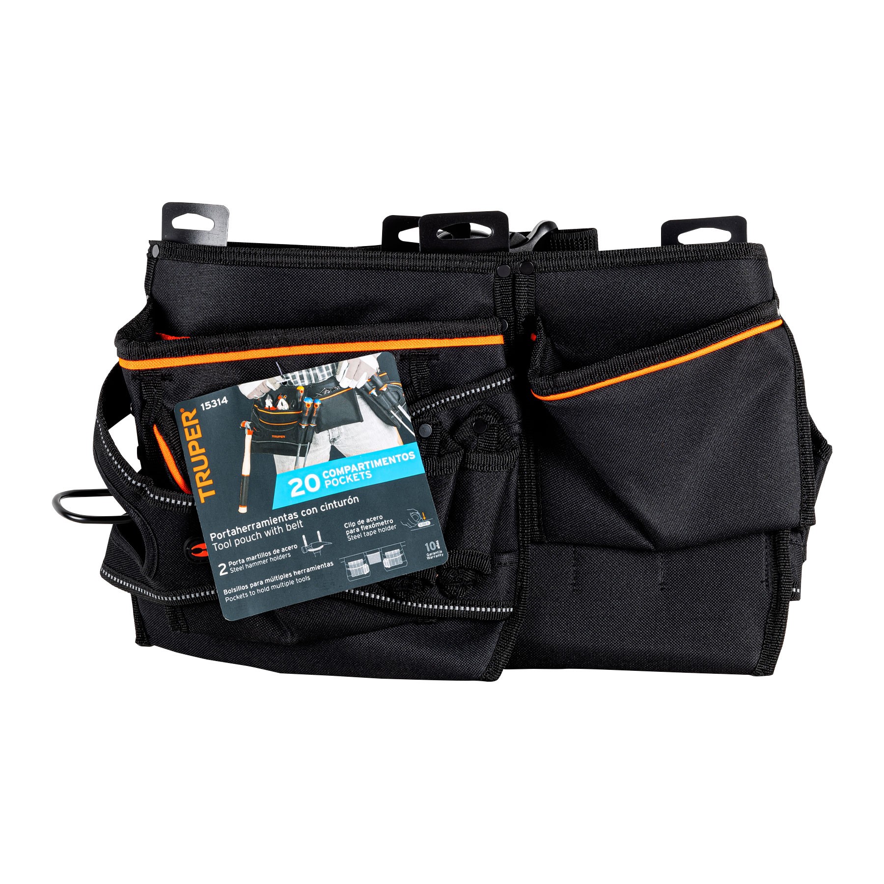 PORTA HERRAMIENTAS DE POLIÉSTER, 20 COMPARTIMENTOS, TRUPER 15314