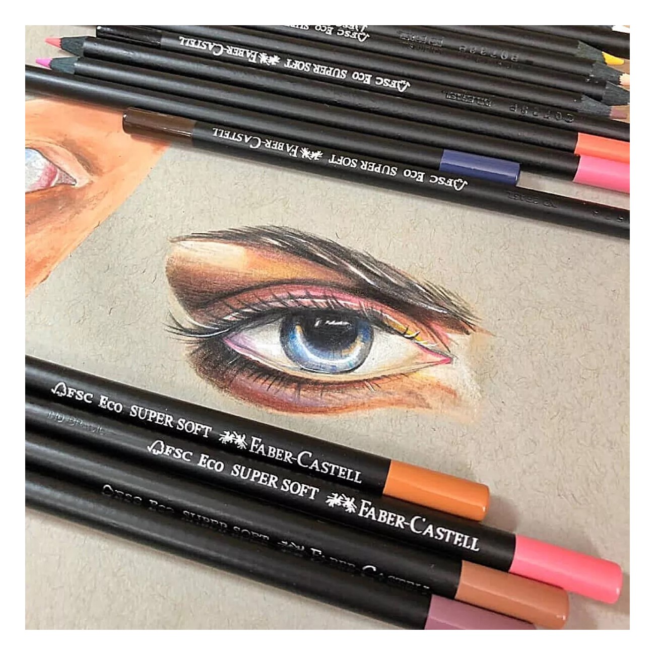 Lapices De Colores Faber Castell Super Soft 50 Piezas