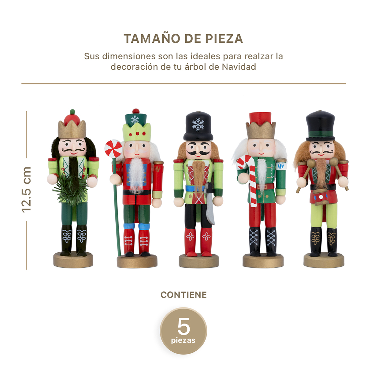 Adornos para Árbol de Navidad con Decoración Navideña (Cascanueces) ESQUIMAL