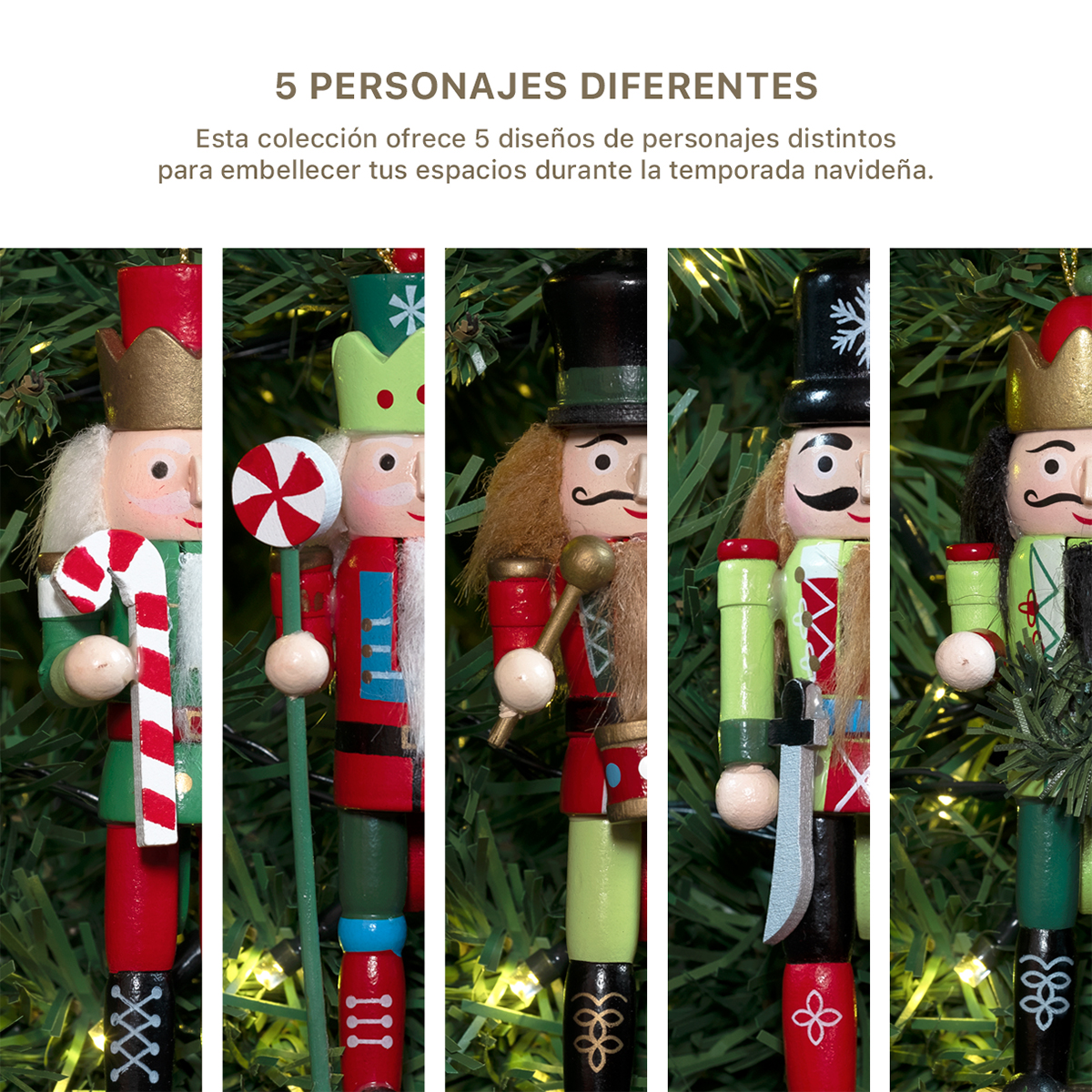 Adornos para Árbol de Navidad con Decoración Navideña (Cascanueces) ESQUIMAL