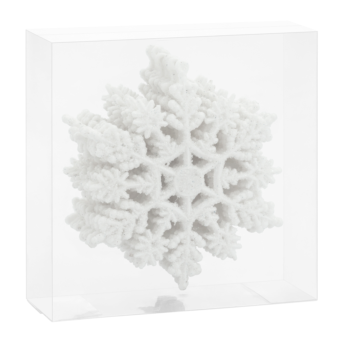 Decoración Navideña con Adornos para Árbol de Navidad (Copo Blanco) ESQUIMAL.