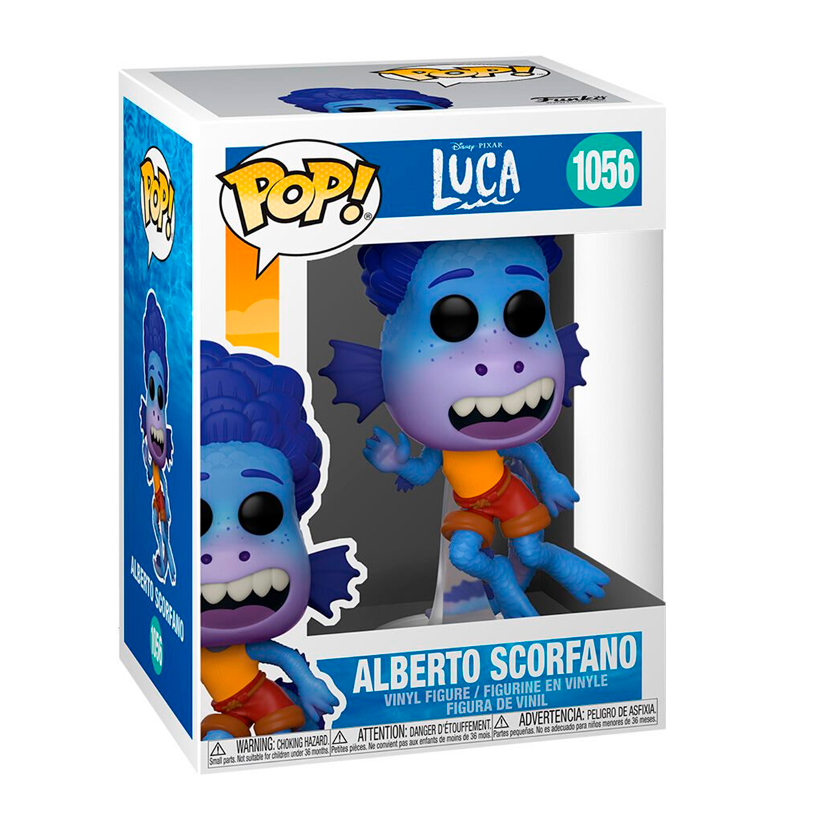 Funko Pop Alberto Scorfano Triton #1056 Luca Disney Pixar Figura Original
