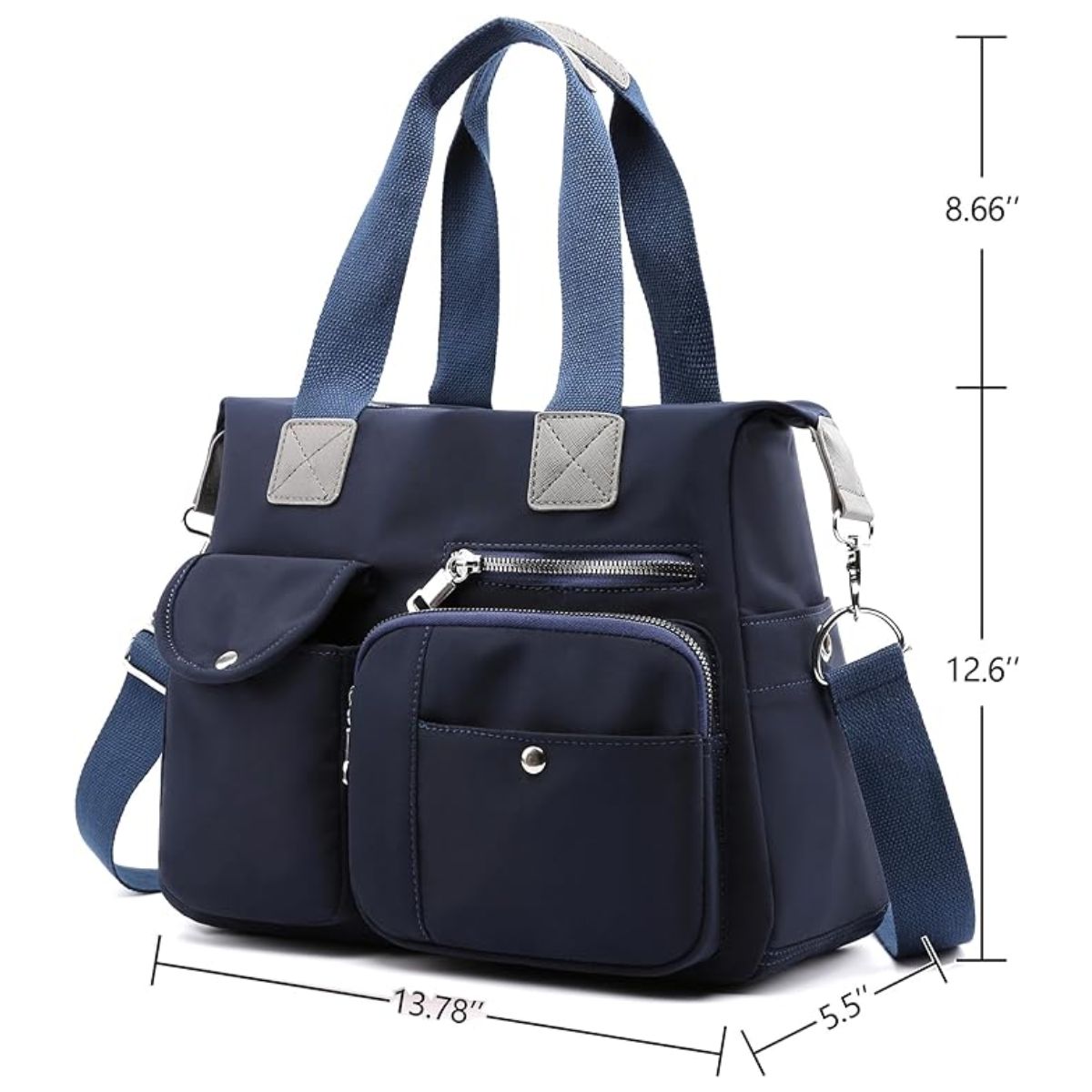 Bolso multifuncional impermeable mujer Azul Marino