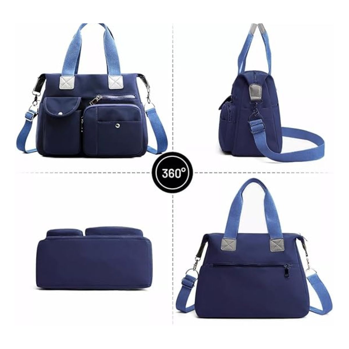 Bolso multifuncional impermeable mujer Azul Marino